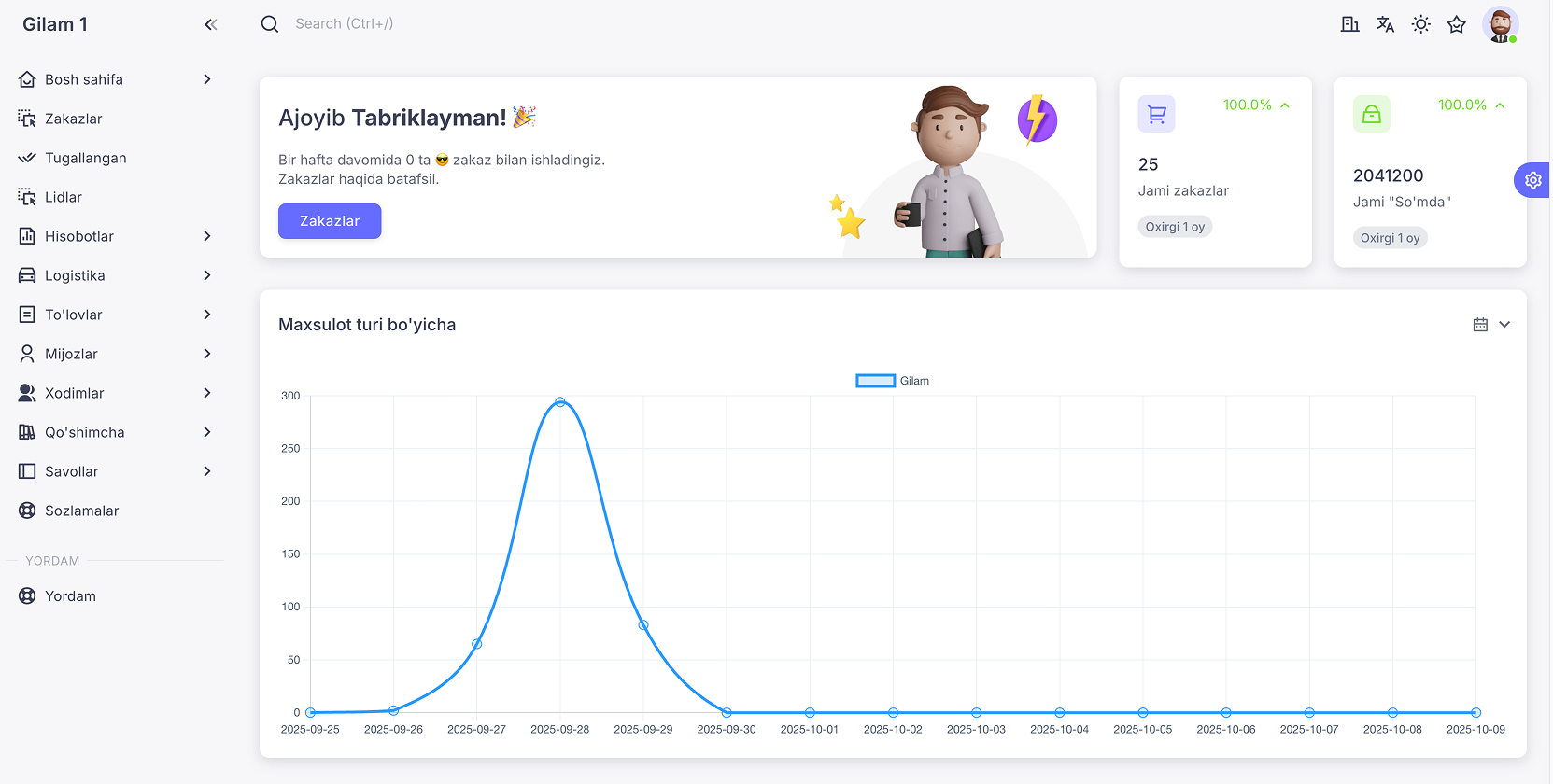 hero dashboard